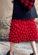 All Pleats Bubble Skirt Red For Sale