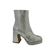 23568 Metallic Grey Platform Boot Supply