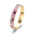 Enamel Hinged Bracelet Wander Hot on Sale