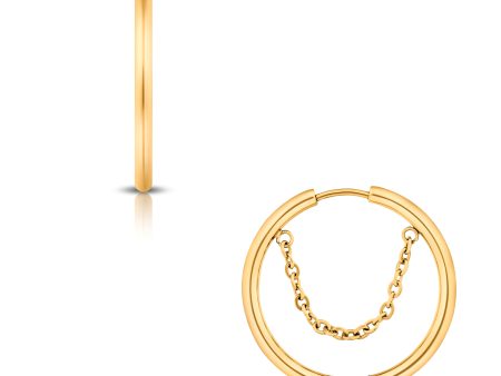 Ellie Vail - Pippa Chain Hoop Earring Discount