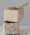 Marble Sandstone Pinch Pot with Brass Spoon Hot on Sale