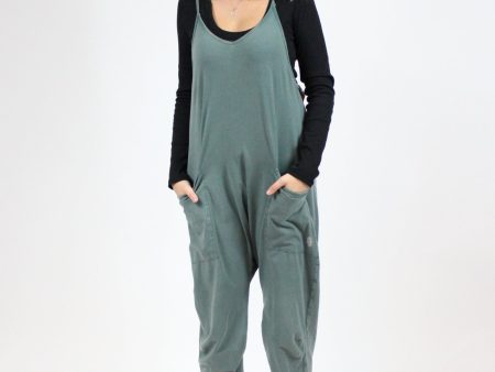 Free People Hot Shot Onesie: Midnight Jade Online now