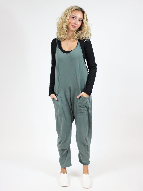 Free People Hot Shot Onesie: Midnight Jade Online now