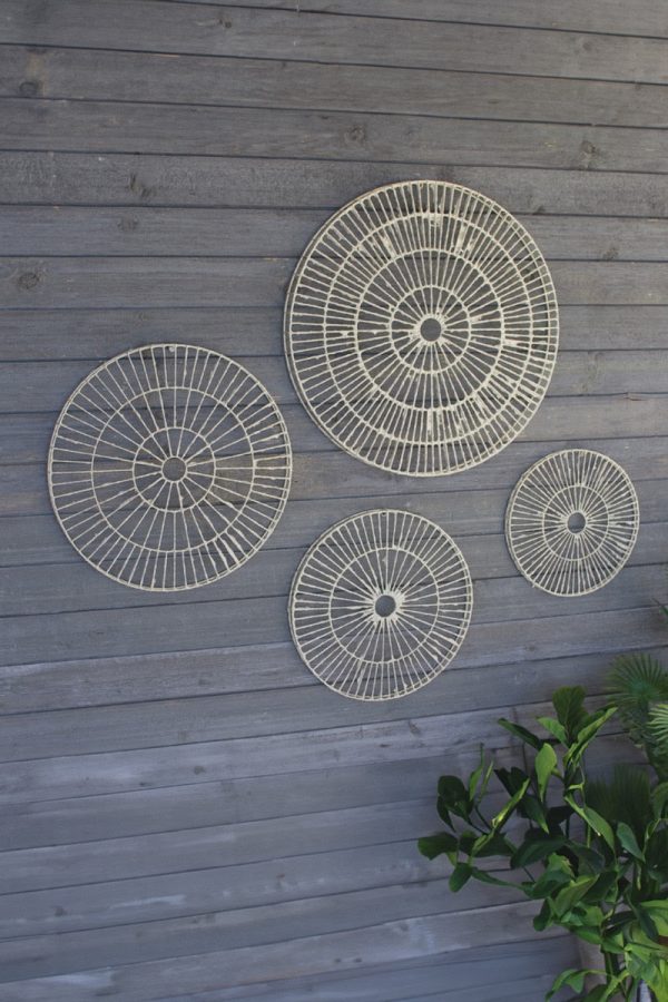 Set of 4 Wire Wrapped Paper Discs Online