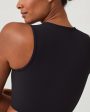 SPANX Contour Rib Mock Neck Crop Top Online now