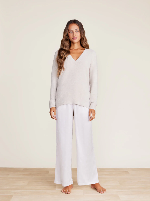 Barefoot Dreams CozyChic Lite® V-Neck Seamed Pullover Online Sale