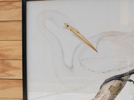 Set of 2 Framed Glass Heron Prints Discount