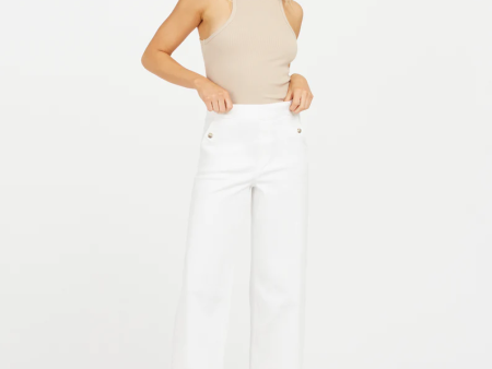 SPANX Stretch TwiIl Cropped Wide Leg Pant Online now