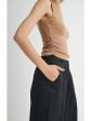 Ronan Mock Neck Ruched Tank Hot on Sale