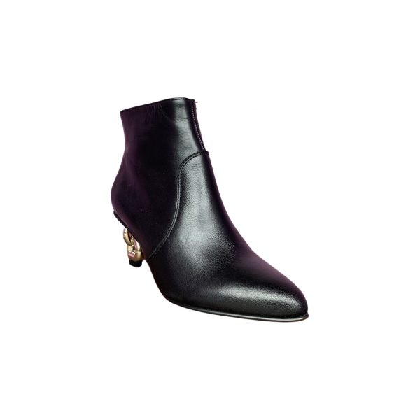 TENDRE Black With Gold Heel Online now