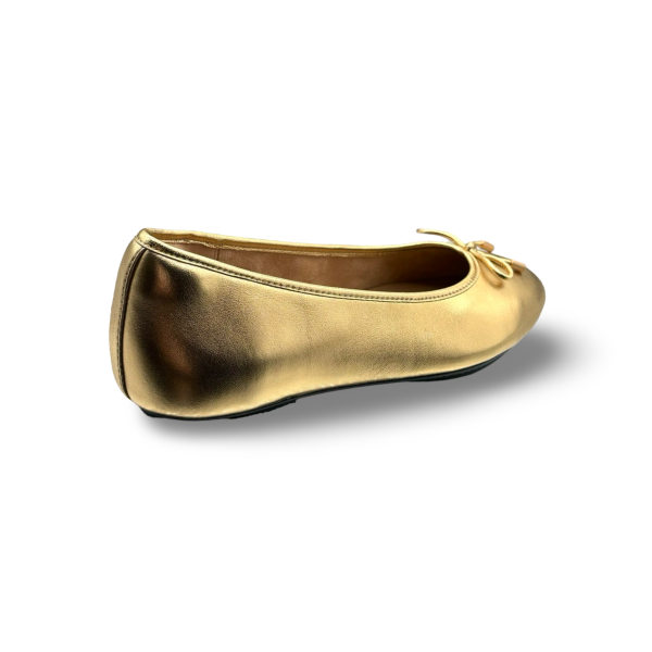 Delicato Old Gold Ballet Flat For Cheap