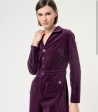 564SEMO821 Purple Corduroy Jumpsuit on Sale