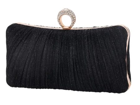 20239-Finger Ring Black Clutch For Sale