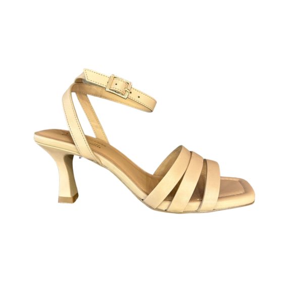 Doves Nude Leather Sandal Hot on Sale