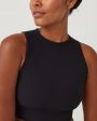 SPANX Contour Rib Mock Neck Crop Top Online now