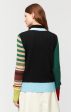 80060 Fuji Green Red Striped Multi Cardigan Online Hot Sale