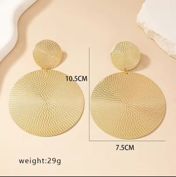 Paula Gold Circle Earrings For Cheap