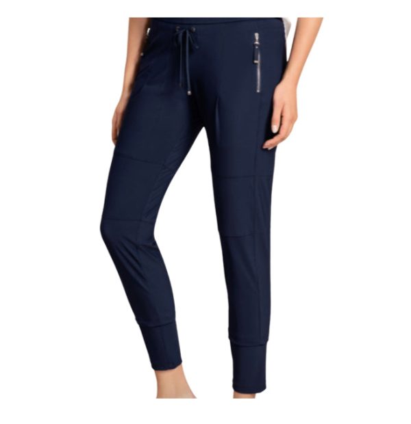 251278 Candy Navy Jogger Trousers For Cheap