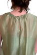 46282813 Lime Ruffle No Sleeve Top For Discount