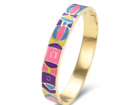 Enamel Hinged Bracelet Perfection Online