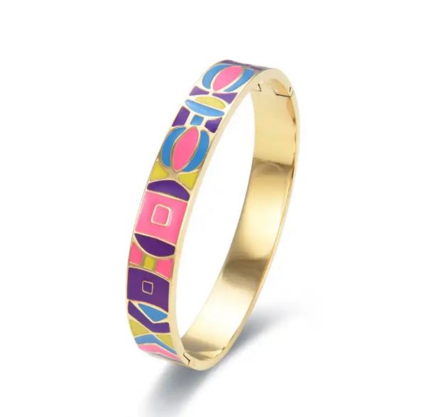 Enamel Hinged Bracelet Perfection Online