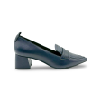 11079 Navy Leather Pump Discount