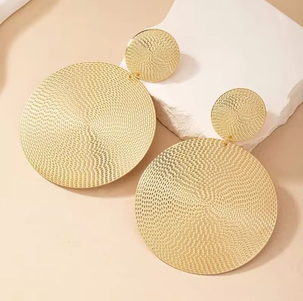 Paula Gold Circle Earrings For Cheap