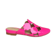 Forli Hot Pink Patent Flat Slide Sale