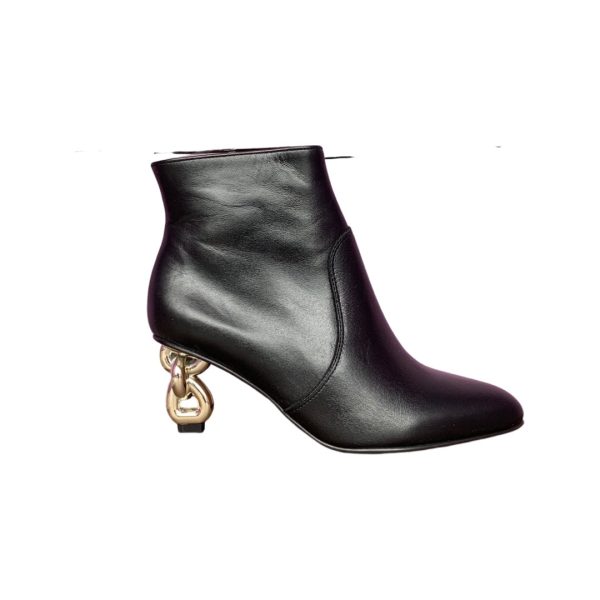 TENDRE Black With Gold Heel Online now