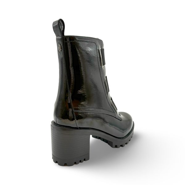 Believe WATERPROOF Vegan Black Patent Boot Fashion