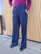 1751054 Kathryne Navy Wide Leg Trouser Sale