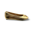 Delicato Old Gold Ballet Flat For Cheap