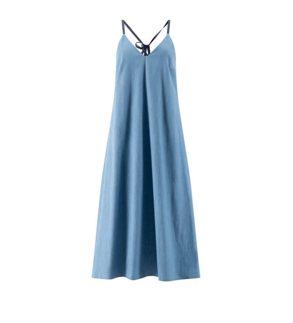 FP5185 Faded Denim Slip Dress For Sale