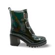 Believe WATERPROOF Vegan Dark Green Patent Boot Discount