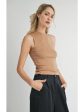 Ronan Mock Neck Ruched Tank Hot on Sale