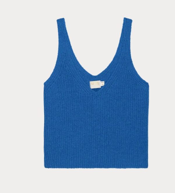 NATION LTD - Cece Sweater Tank in Palace Blue Discount