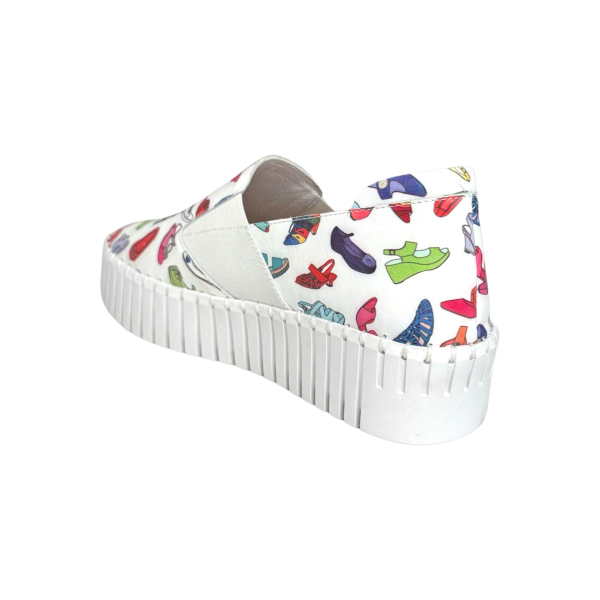 Becca White Shoe Print Slip On Fashion