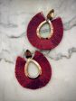 Flair Hoop Merlot Earrings For Discount