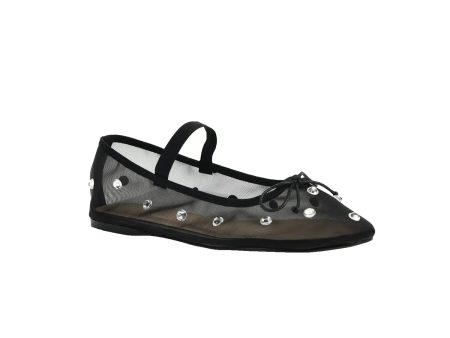 Adette Stone Mesh Ballet Flat Supply