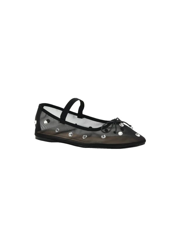 Adette Stone Mesh Ballet Flat Supply