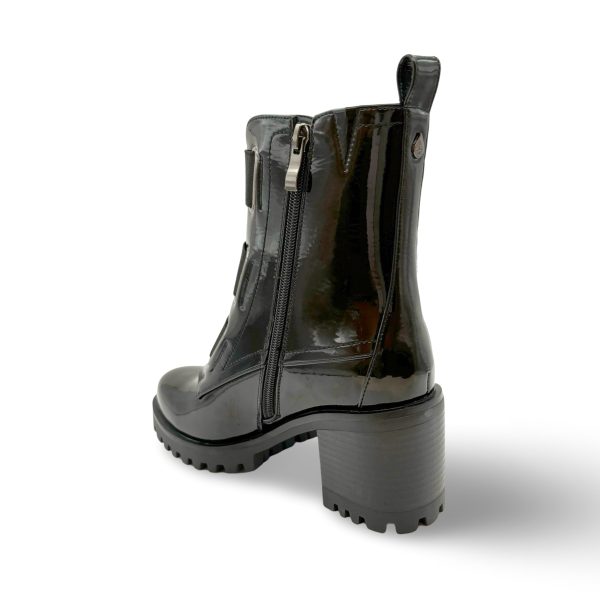 Believe WATERPROOF Vegan Black Patent Boot Fashion