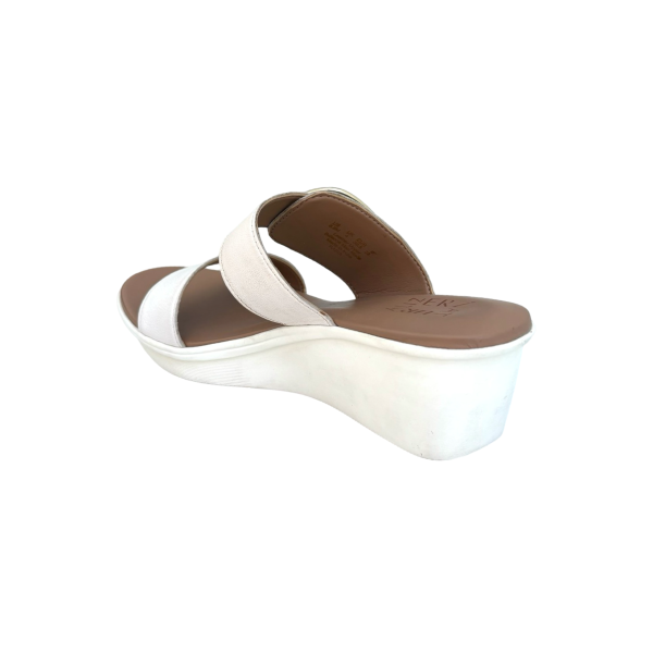 Rabia White Wedge Slide Sale