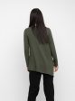 755276 Asymmetrical Khkai Green Top Supply