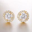 Classic Stud Gold Diamond Earrings Discount