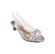 NULACO Crystal Motive Silver Sling Back Sale