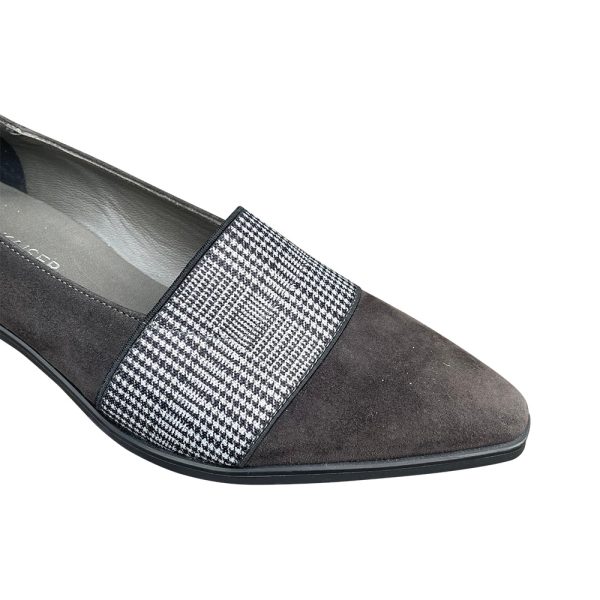 Allie Grey Suede Flat Online now