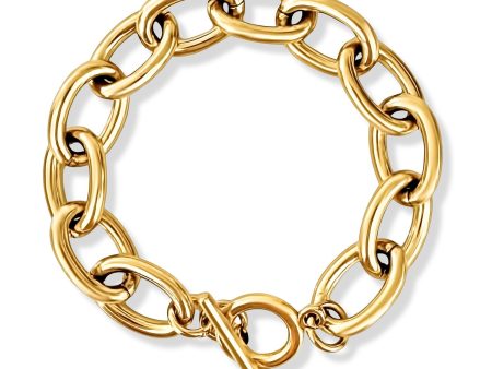 Ellie Vail - Allegra Chunky Oval Chain Toggle Bracelet on Sale