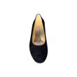 RODONI Black Suede Pump With Gold Heel Cheap