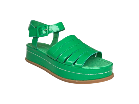 Wollie Emerald Patent platform Sandal Online Hot Sale