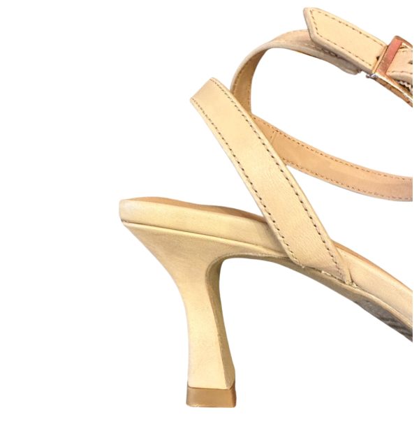 Doves Nude Leather Sandal Hot on Sale